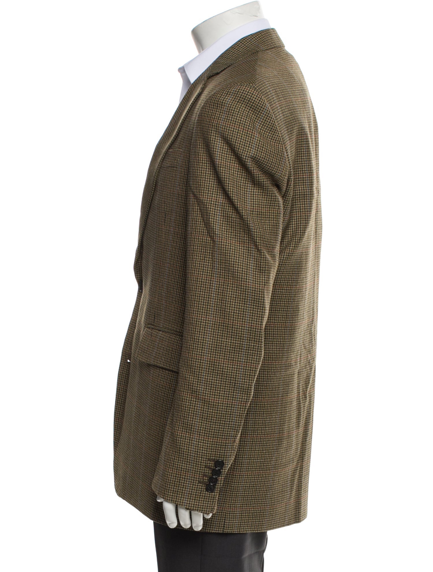 Calvin Klein 205W39NYC Wool Houndstooth Print Blazer