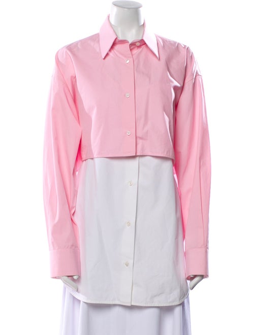 Calvin Klein 205W39NYC Long Sleeve Button-Up Top