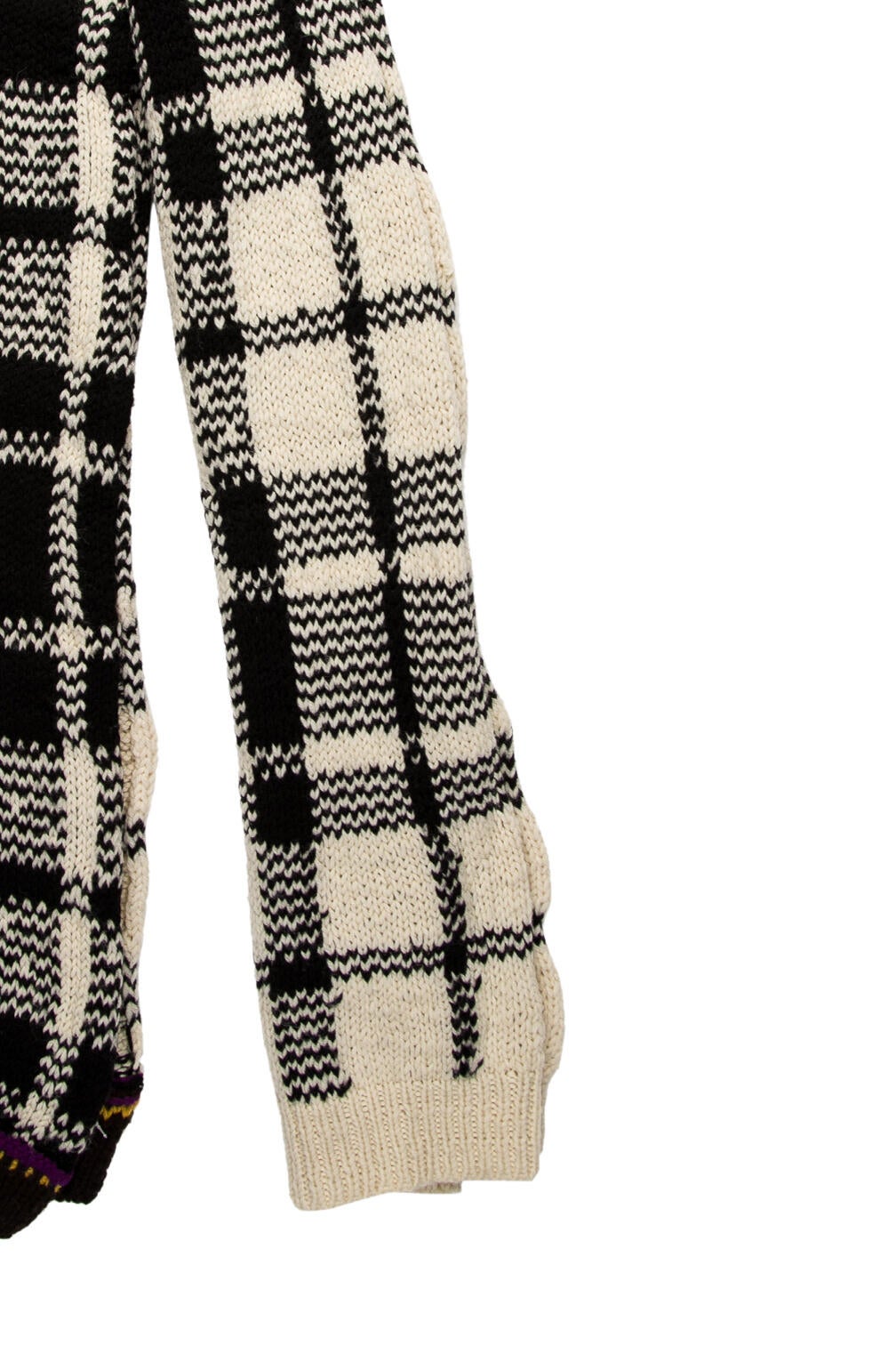 Calvin Klein 205W39NYC Wool Plaid Print Scarf