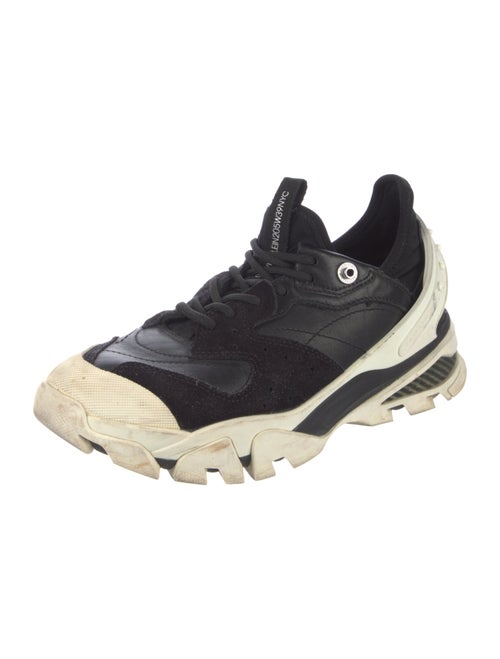 Calvin Klein 205W39NYC Leather Colorblock Pattern Sneakers