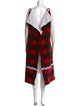 Calvin Klein 205W39NYC Plaid Print Midi Length Dress