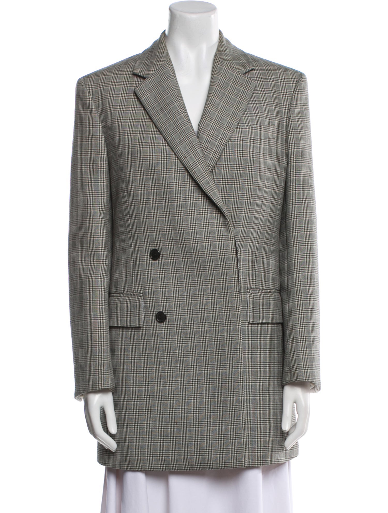 Calvin Klein 205W39NYC Virgin Wool Houndstooth Print Blazer