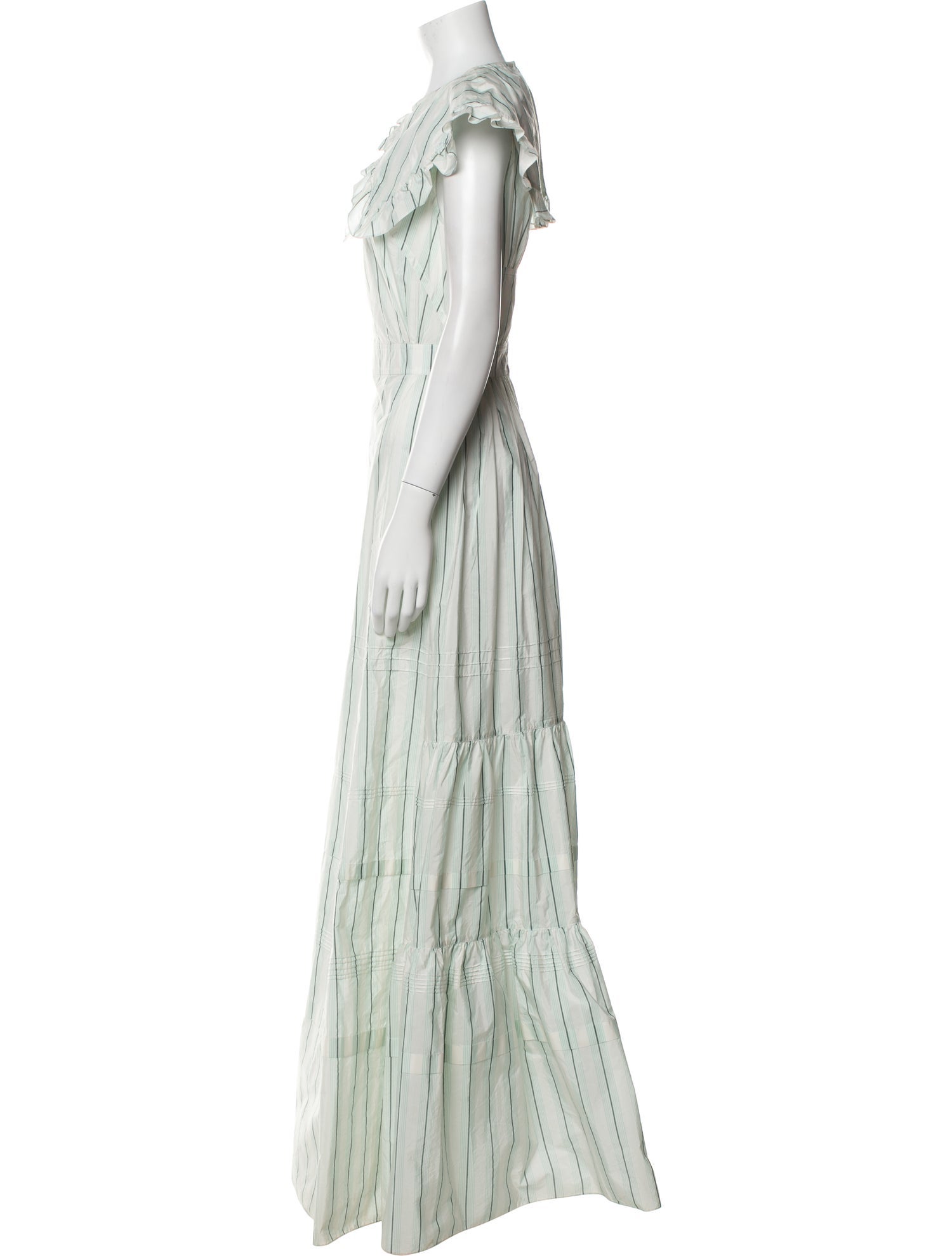 Calvin Klein 205W39NYC Striped Long Dress