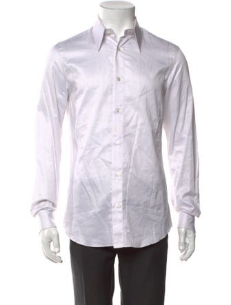 Calvin Klein 205W39NYC Striped Long Sleeve Tuxedo Shirt