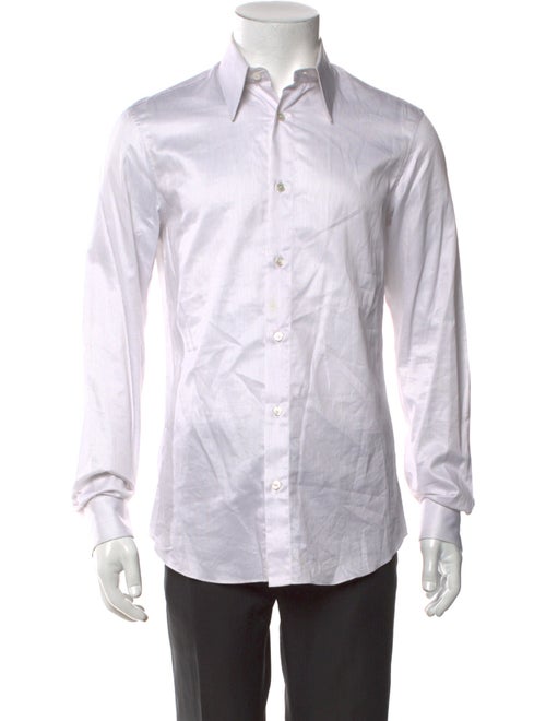 Calvin Klein 205W39NYC Striped Long Sleeve Tuxedo Shirt