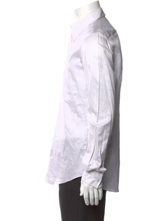 Calvin Klein 205W39NYC Striped Long Sleeve Tuxedo Shirt