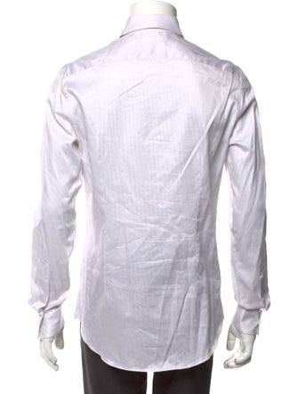 Calvin Klein 205W39NYC Striped Long Sleeve Tuxedo Shirt