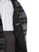 Calvin Klein 205W39NYC Wool Plaid Print Overcoat