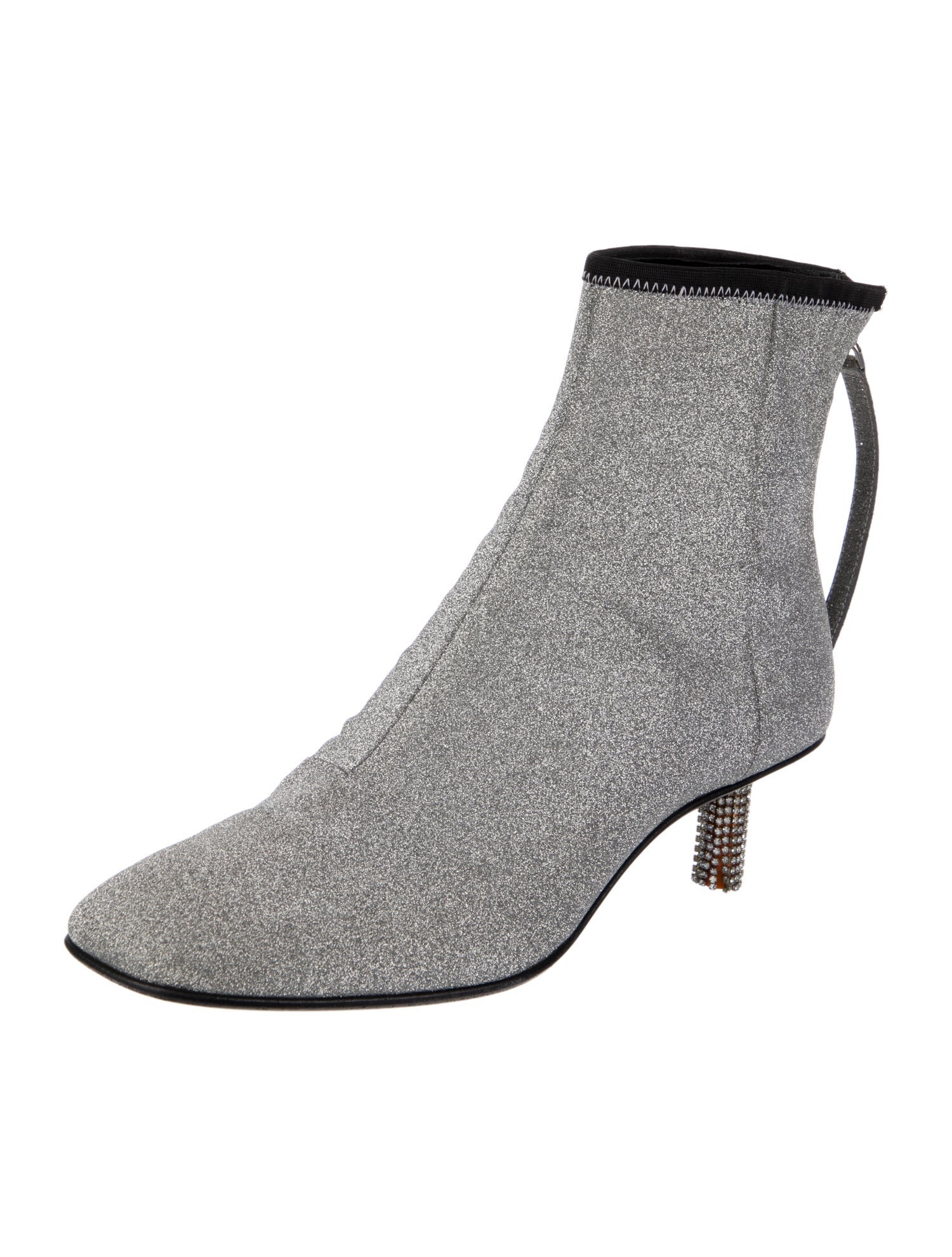 Calvin Klein 205W39NYC Glitter Crystal Embellishments Sock Boots