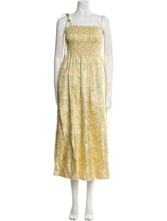 Calvin Klein 205W39NYC Floral Print Midi Length Dress