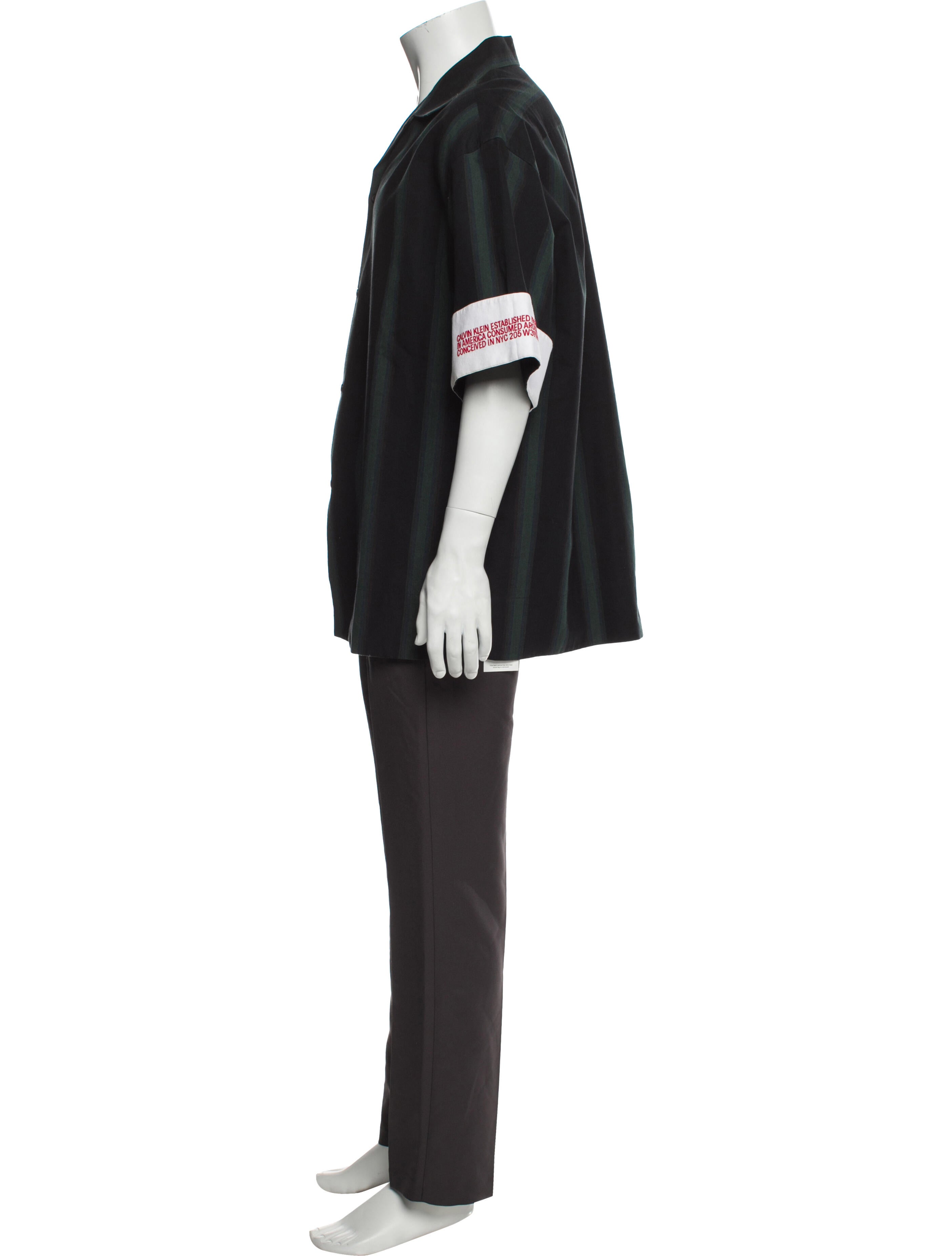 Calvin Klein 205W39NYC Striped Short Sleeve Shirt