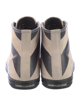 Calvin Klein 205W39NYC Leather Printed Sneakers