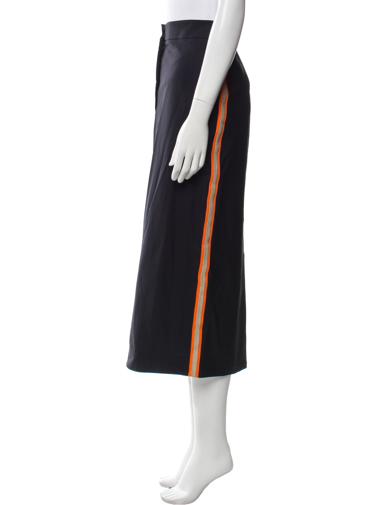Calvin Klein 205W39NYC Wool Midi Length Skirt