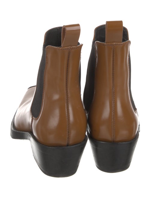 Calvin Klein 205W39NYC Patent Leather Colorblock Pattern Western Boots