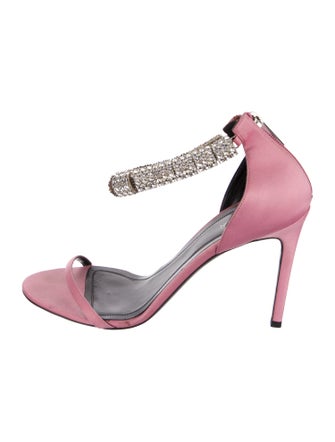 Calvin Klein 205W39NYC Satin Crystal Embellishments Sandals