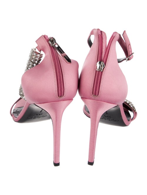 Calvin Klein 205W39NYC Satin Crystal Embellishments Sandals