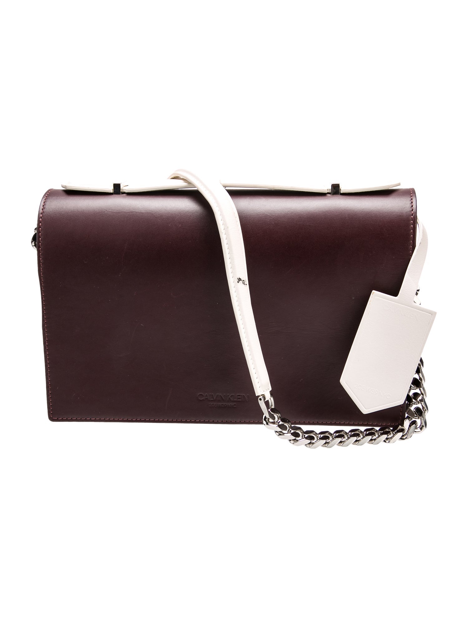 Calvin Klein 205W39NYC Leather Shoulder Bag