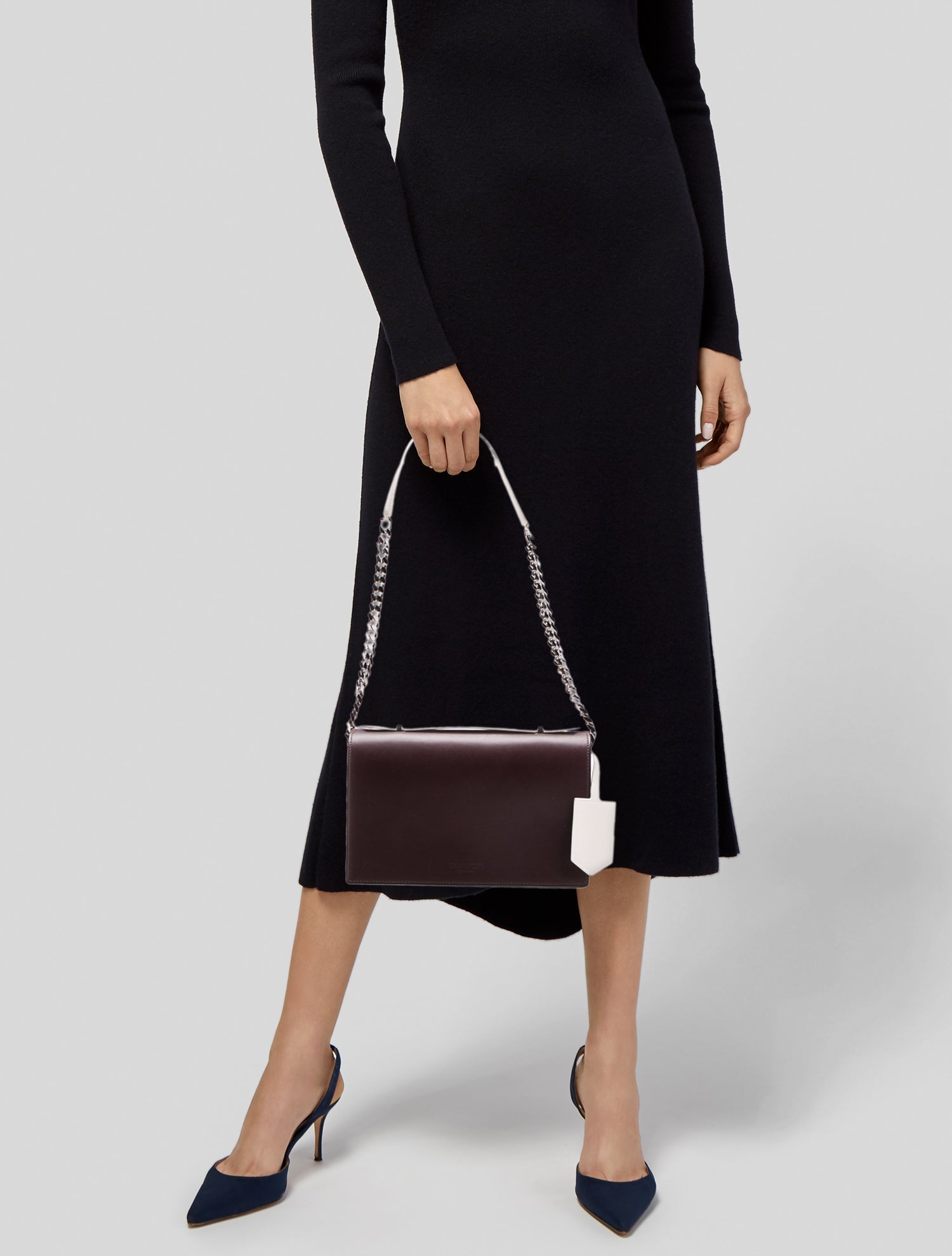 Calvin Klein 205W39NYC Leather Shoulder Bag