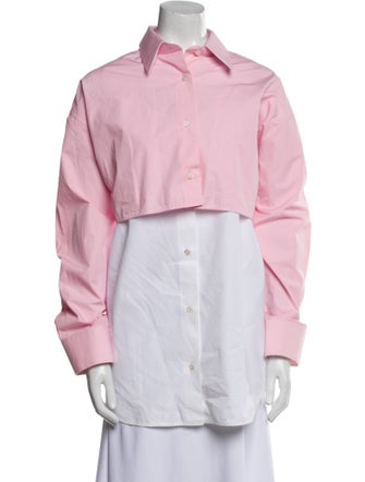 Calvin Klein 205W39NYC Long Sleeve Button-Up Top