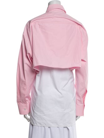 Calvin Klein 205W39NYC Long Sleeve Button-Up Top