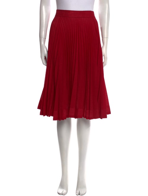 Calvin Klein 205W39NYC Pleated Accents Knee-Length Skirt