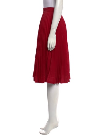 Calvin Klein 205W39NYC Pleated Accents Knee-Length Skirt