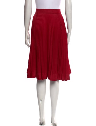 Calvin Klein 205W39NYC Pleated Accents Knee-Length Skirt