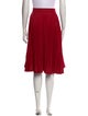 Calvin Klein 205W39NYC Pleated Accents Knee-Length Skirt