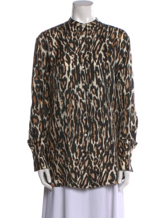 Calvin Klein 205W39NYC Silk Animal Print Tunic