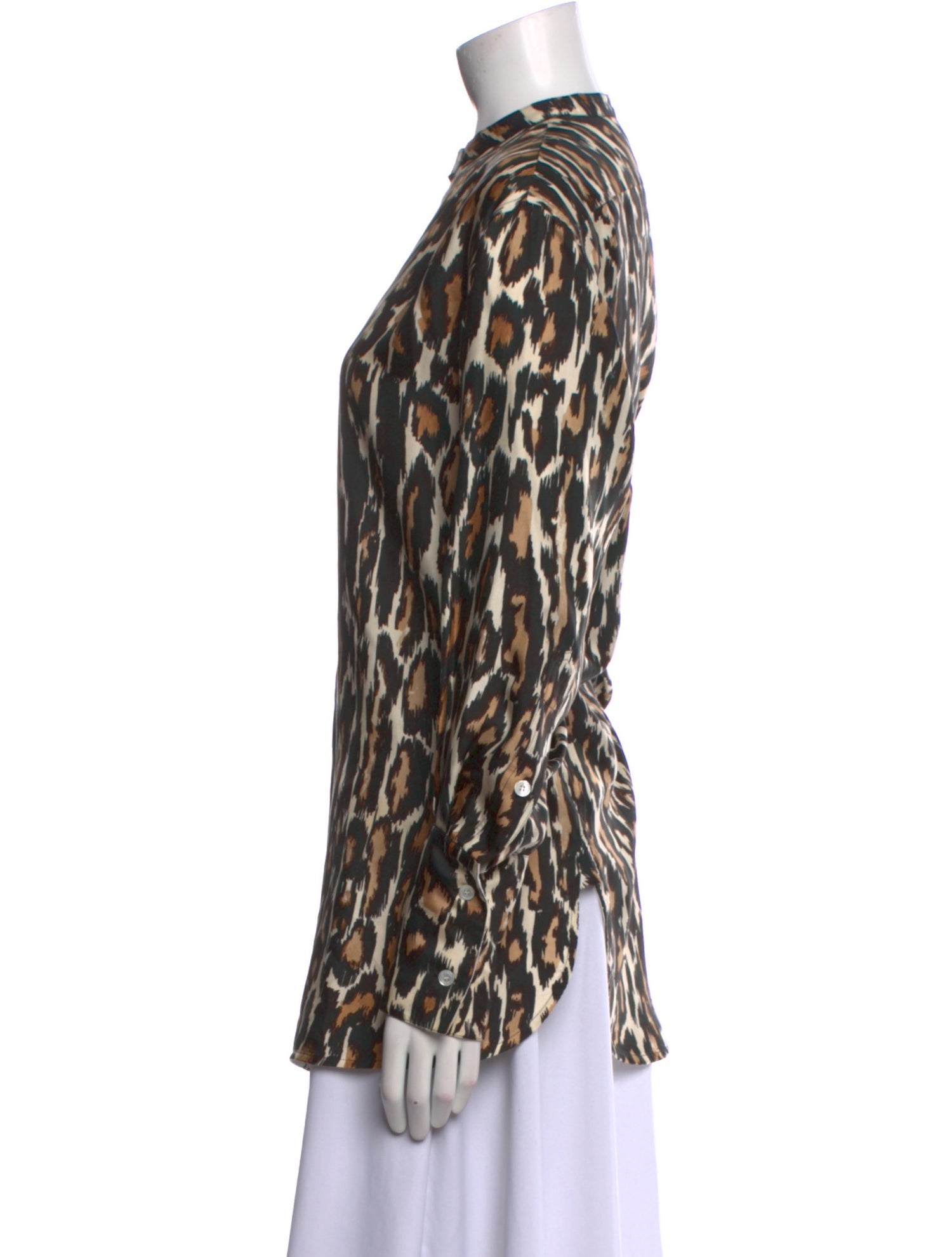 Calvin Klein 205W39NYC Silk Animal Print Tunic