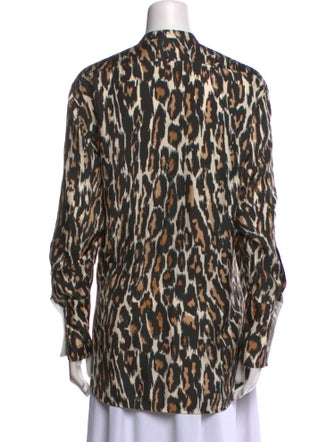 Calvin Klein 205W39NYC Silk Animal Print Tunic
