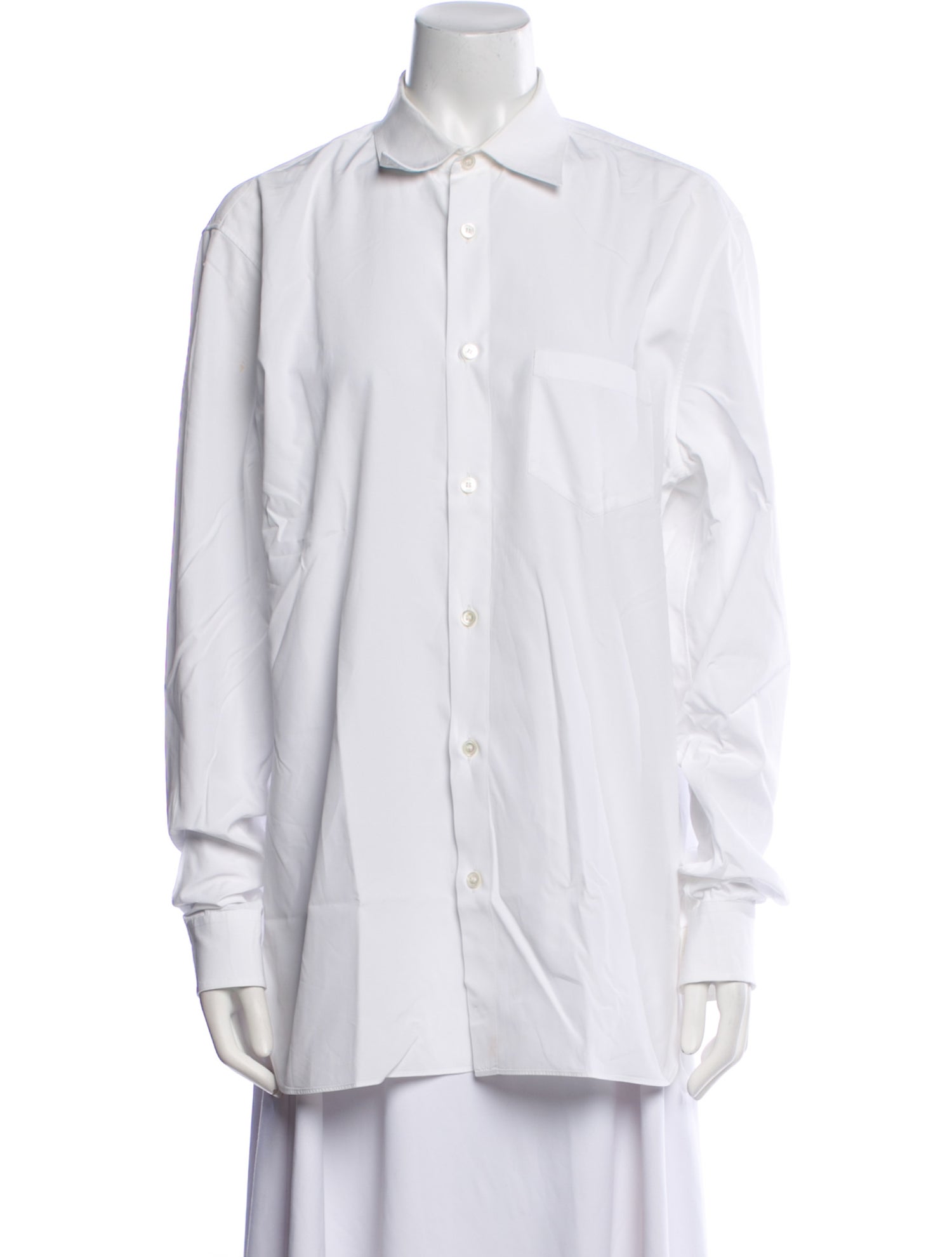 Calvin Klein 205W39NYC Long Sleeve Button-Up Top