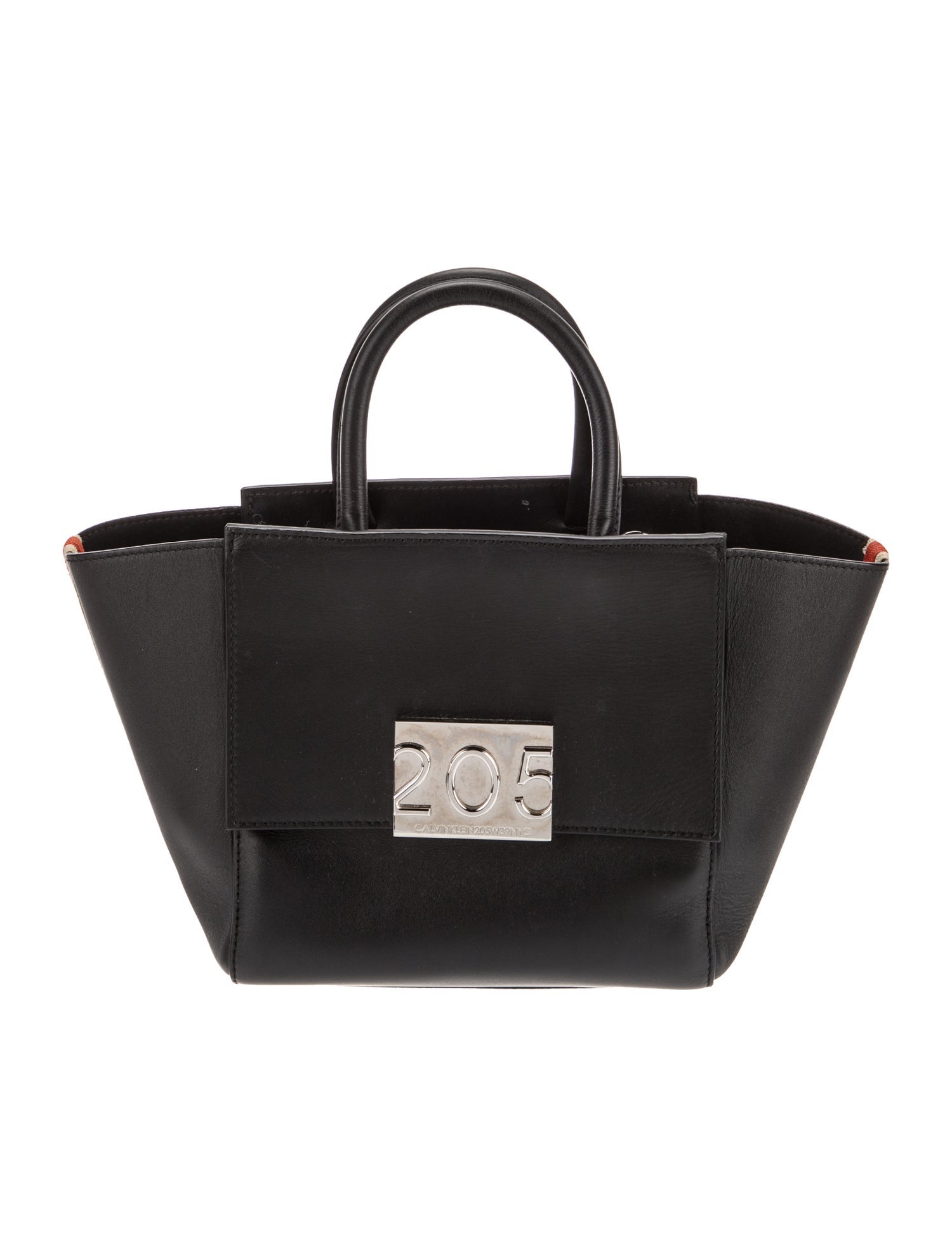 Calvin Klein 205W39NYC Leather Top Handle Bag