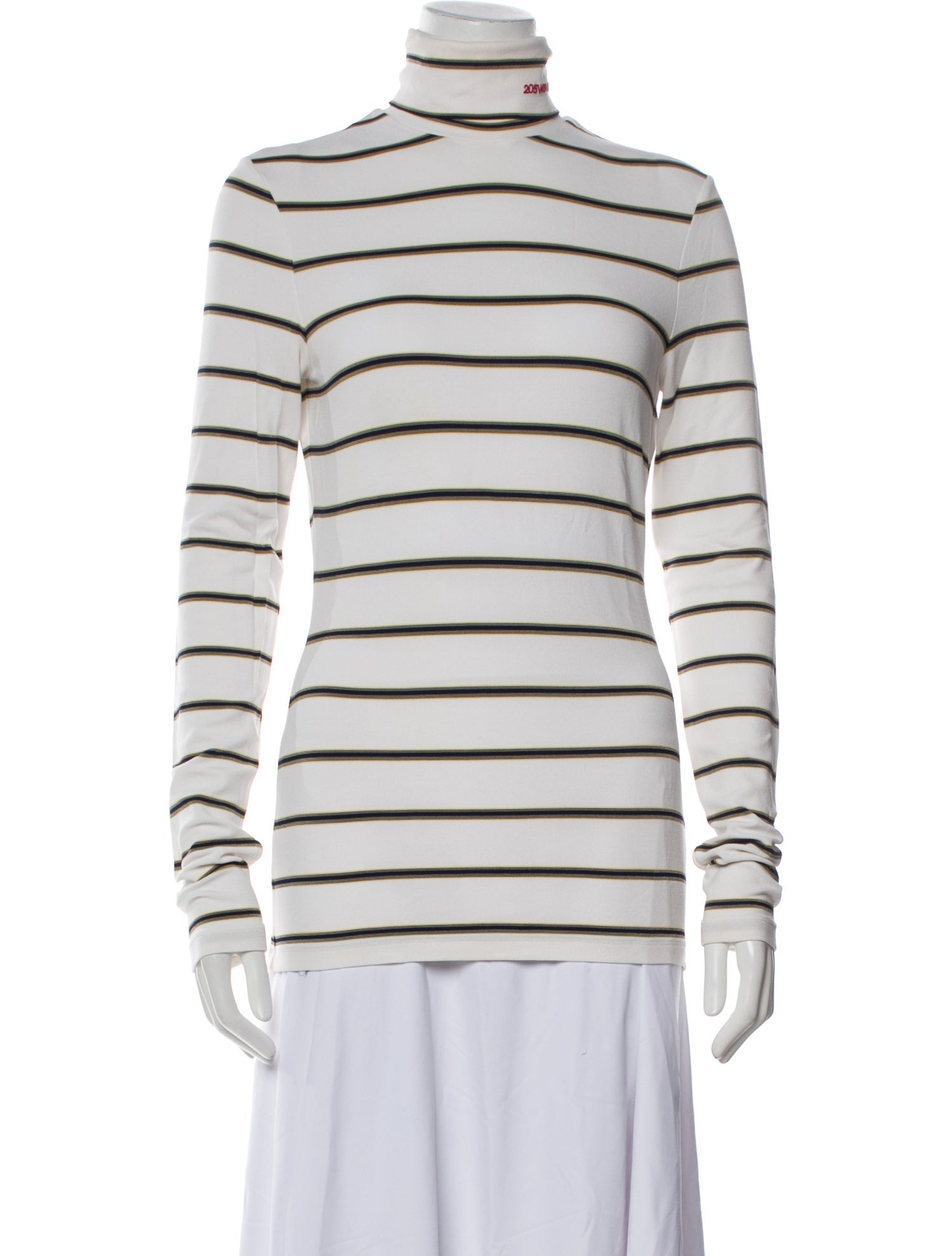 Calvin Klein 205W39NYC Striped Turtleneck Sweatshirt