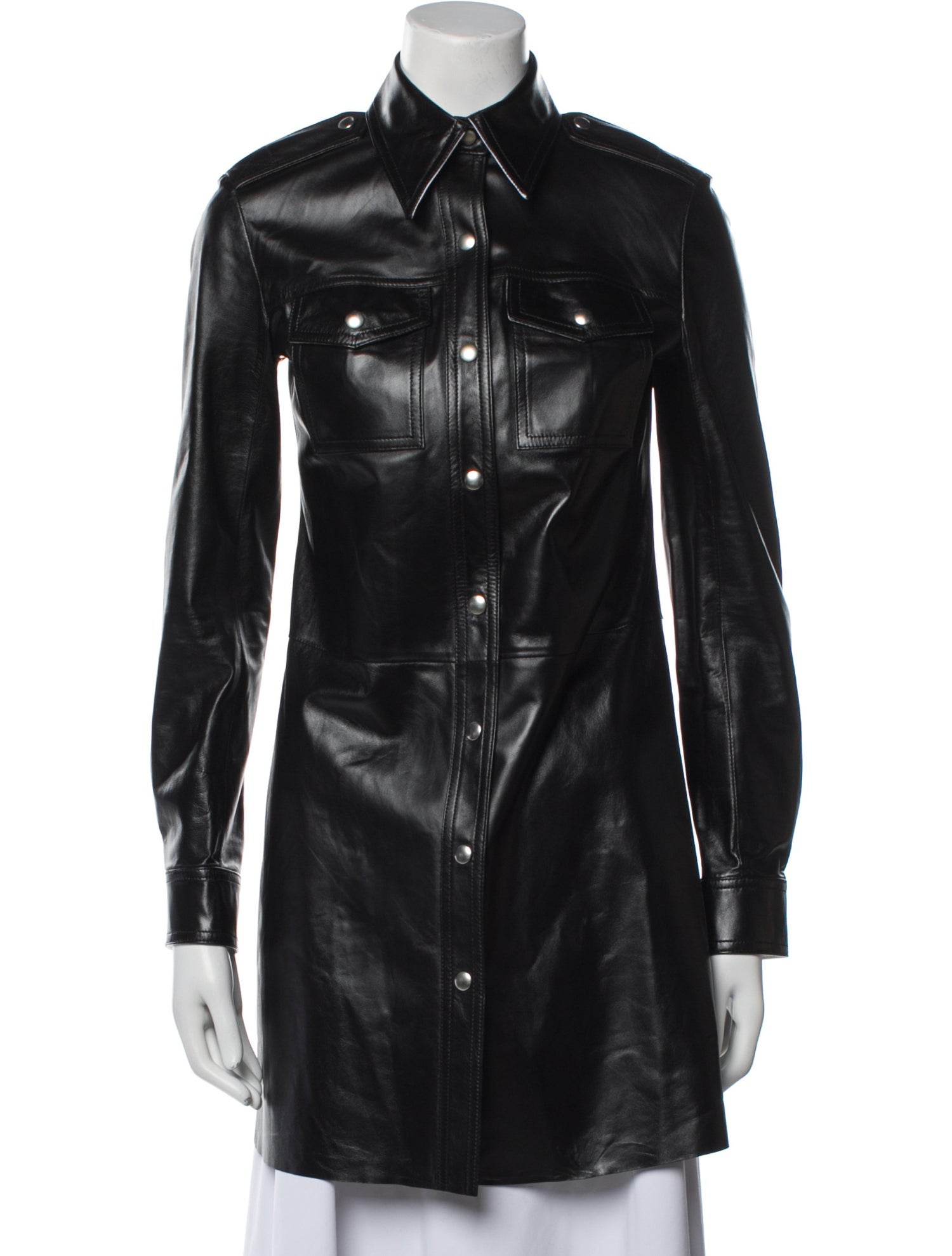 Calvin Klein 205W39NYC Leather Biker Jacket