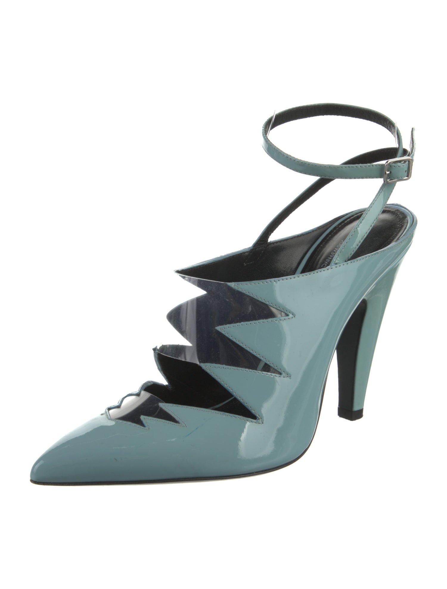 Calvin Klein 205W39NYC Patent Leather Slingback Pumps