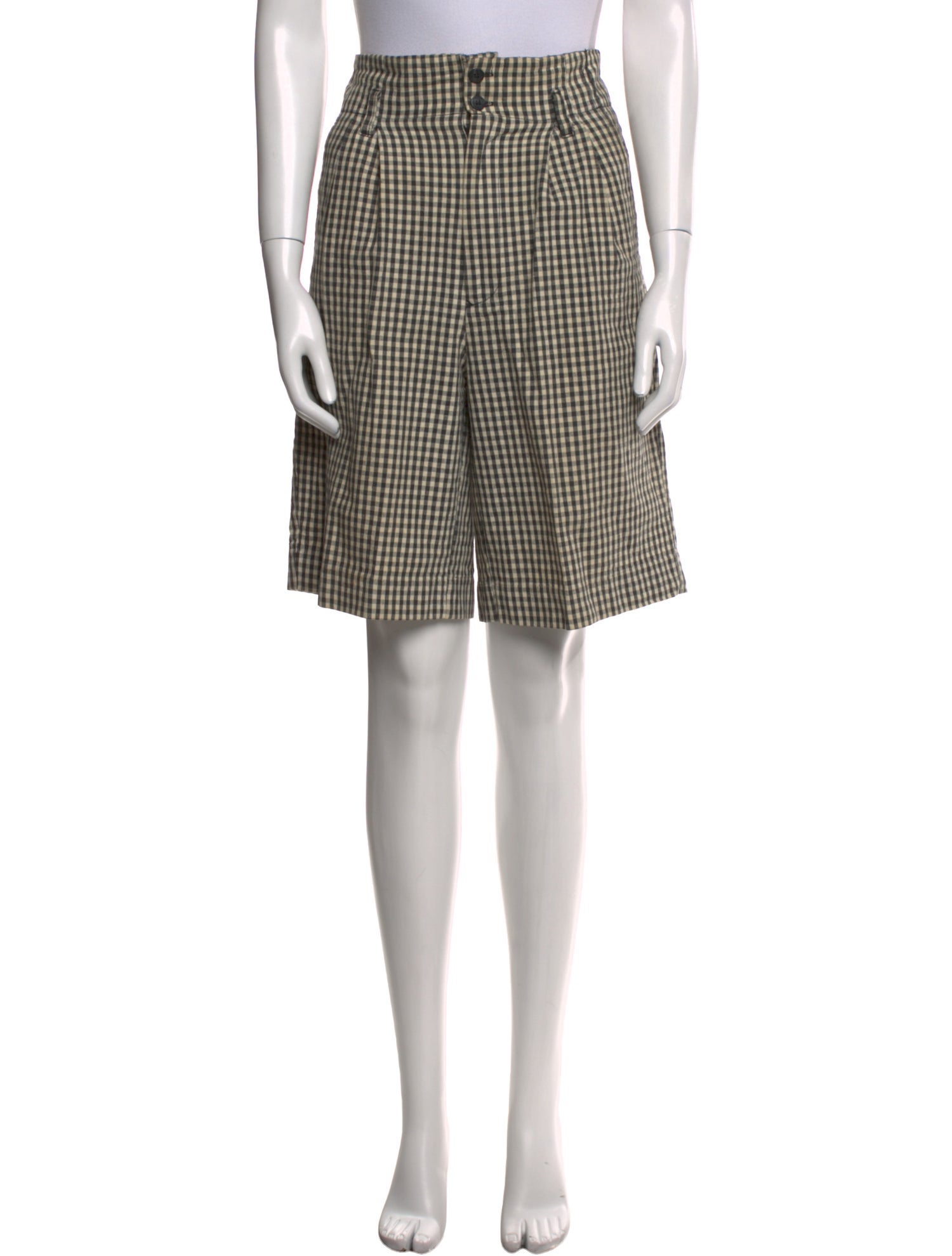 Calvin Klein 205W39NYC Plaid Print Knee-Length Shorts