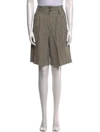 Calvin Klein 205W39NYC Plaid Print Knee-Length Shorts