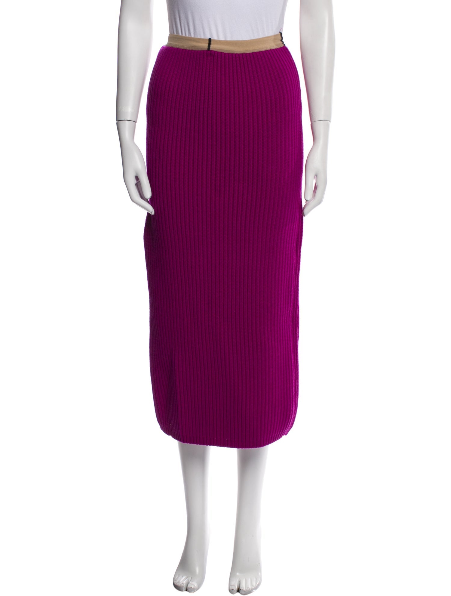Calvin Klein 205W39NYC Wool Midi Length Skirt
