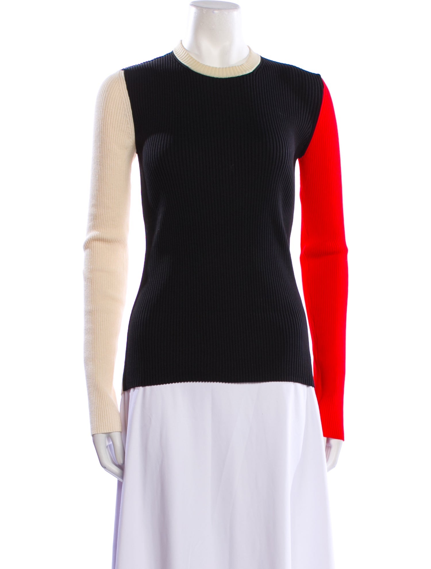 Calvin Klein 205W39NYC Striped Crew Neck Top