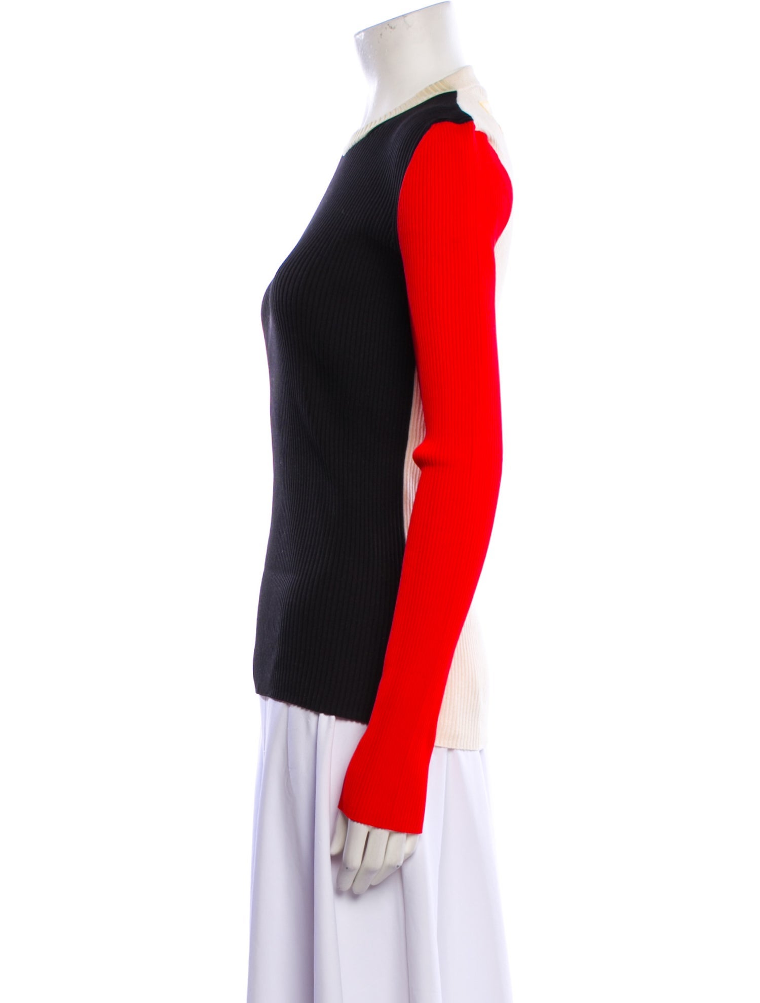 Calvin Klein 205W39NYC Striped Crew Neck Top