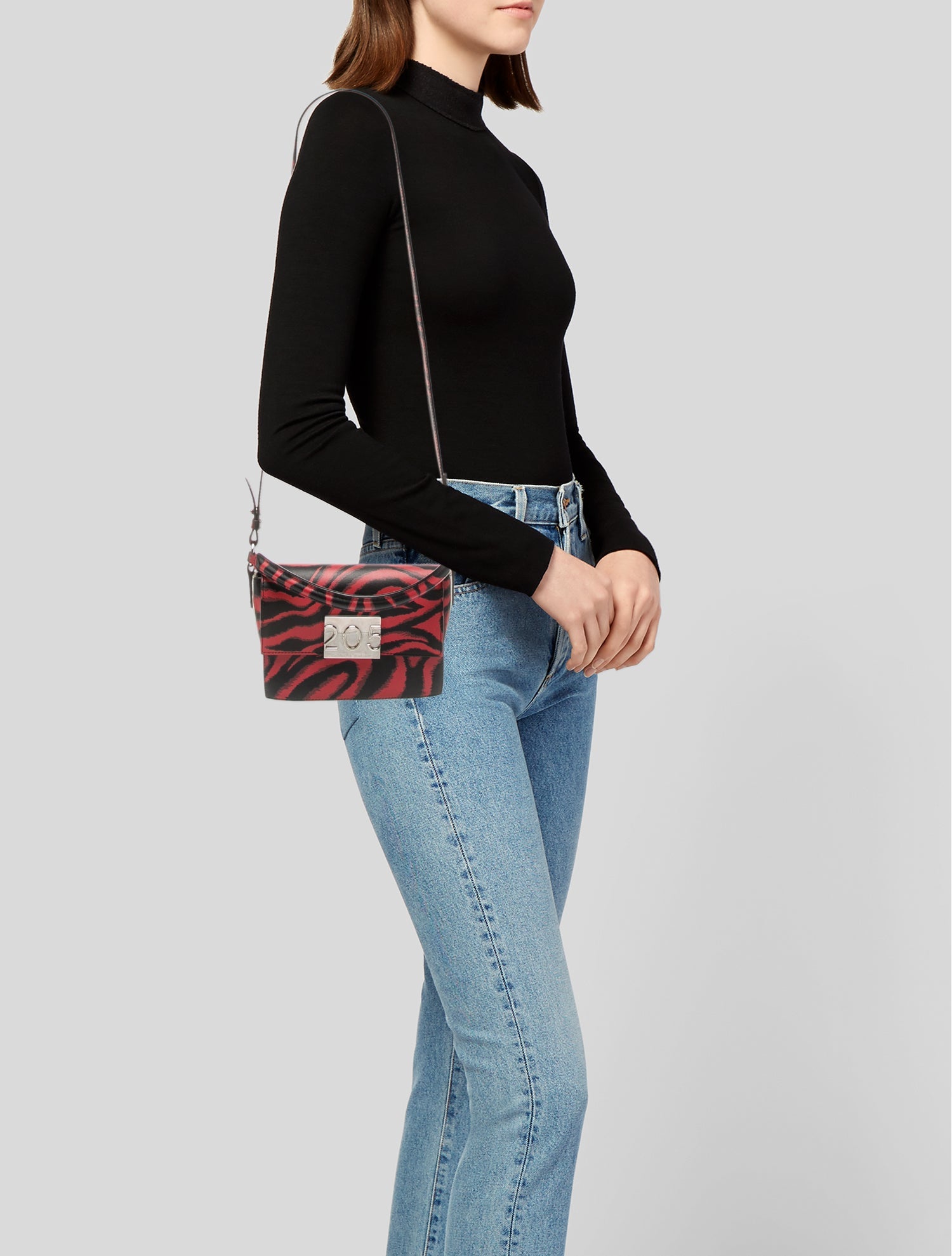 Calvin Klein 205W39NYC Leather Top Handle Bag