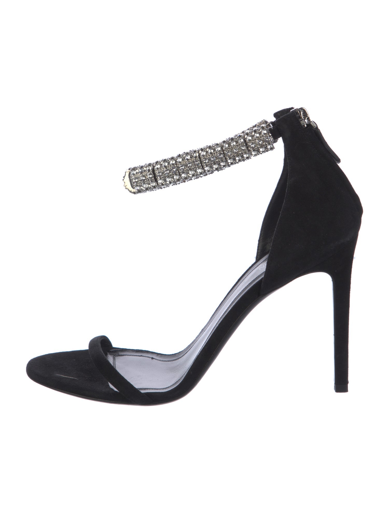 Calvin Klein 205W39NYC Suede Crystal Embellishments Sandals