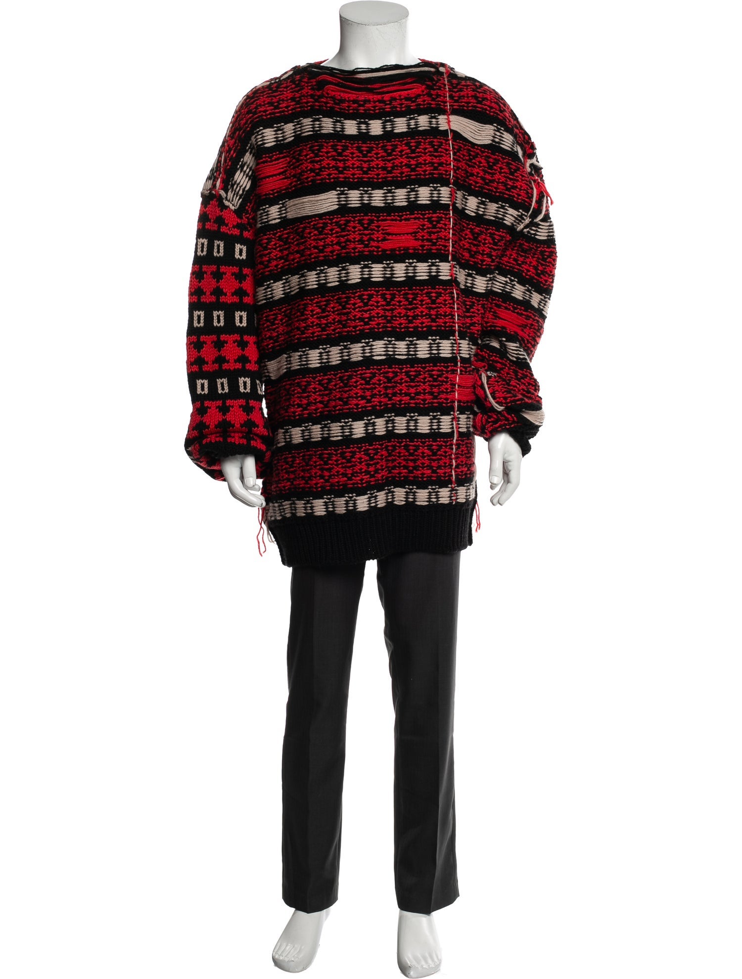 Calvin Klein 205W39NYC Wool Striped Pullover