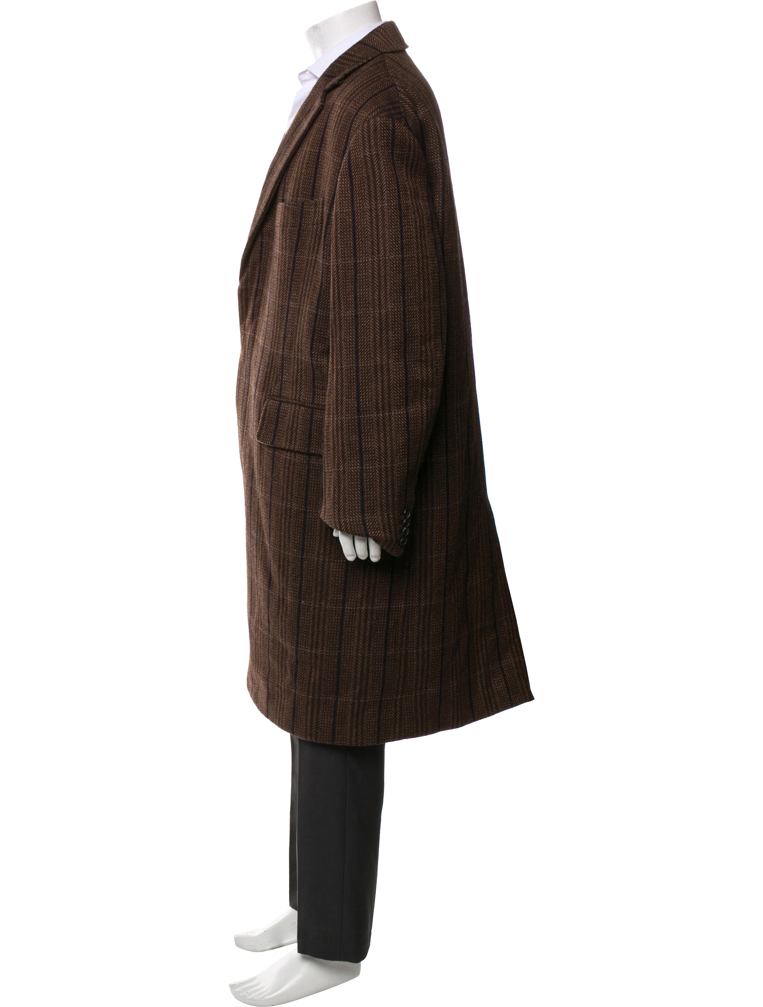 Calvin Klein 205W39NYC Virgin Wool Printed Overcoat