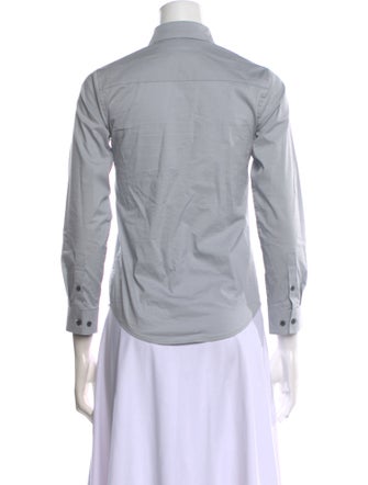 Calvin Klein Three-Quarter Sleeve Button-Up Top