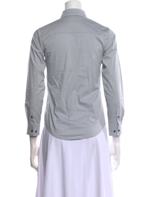 Calvin Klein Three-Quarter Sleeve Button-Up Top