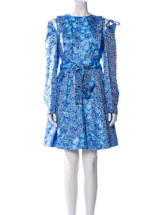 Calvin Klein 205W39NYC Floral Print Knee-Length Dress