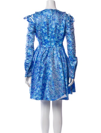 Calvin Klein 205W39NYC Floral Print Knee-Length Dress