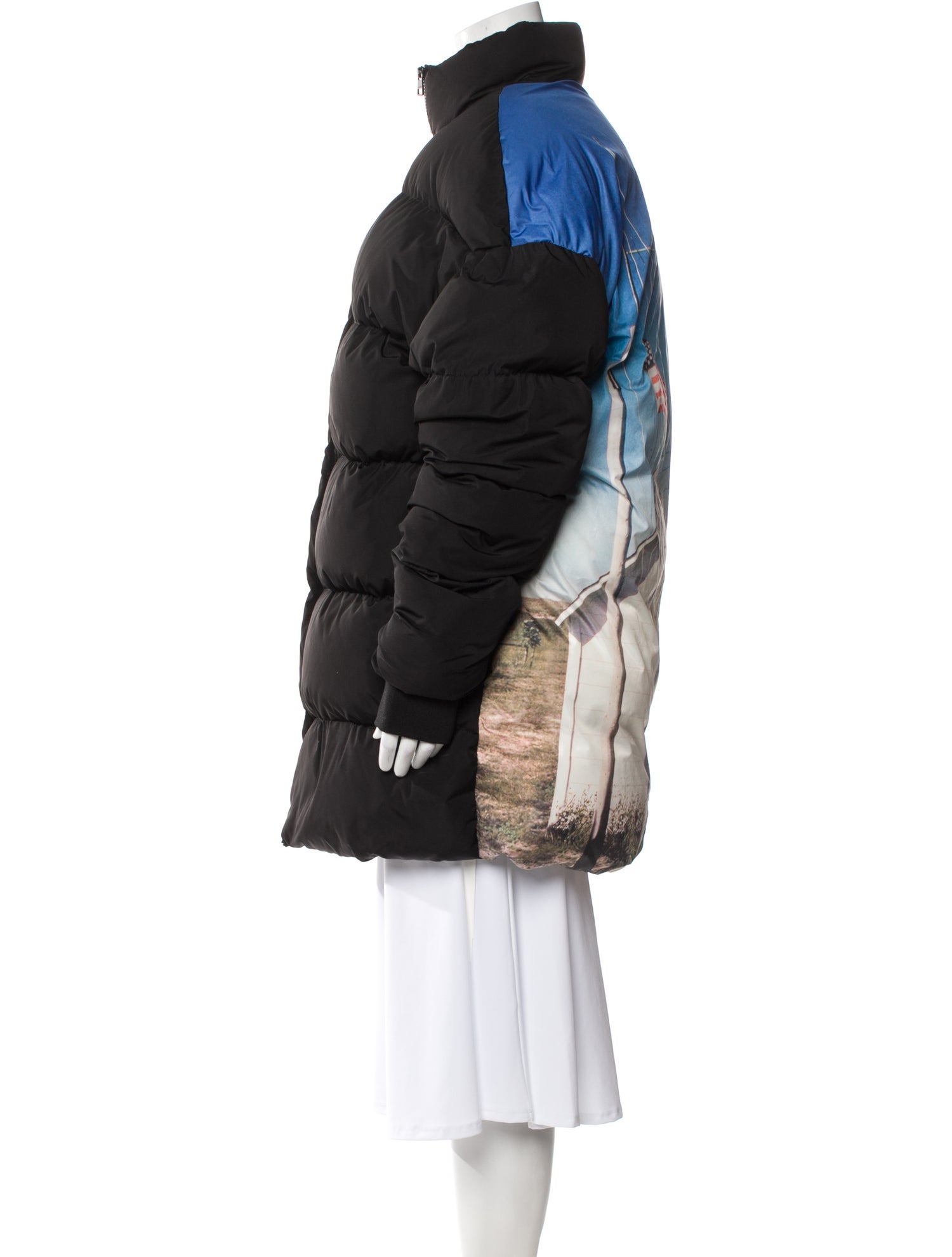 Calvin Klein 205W39NYC Leather Down Coat